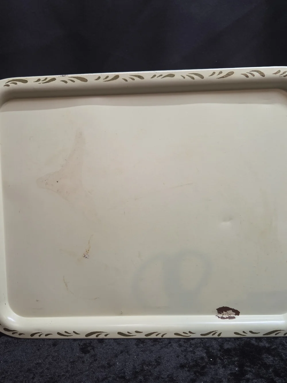 Vintage Cream Tray Set: Gold Scroll Design, Set of 3 Nascho Products New York